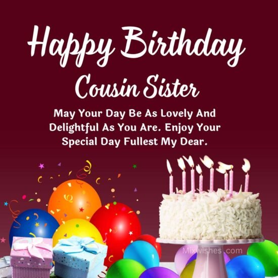 Happy Birthday Wishes For Cousin Sister