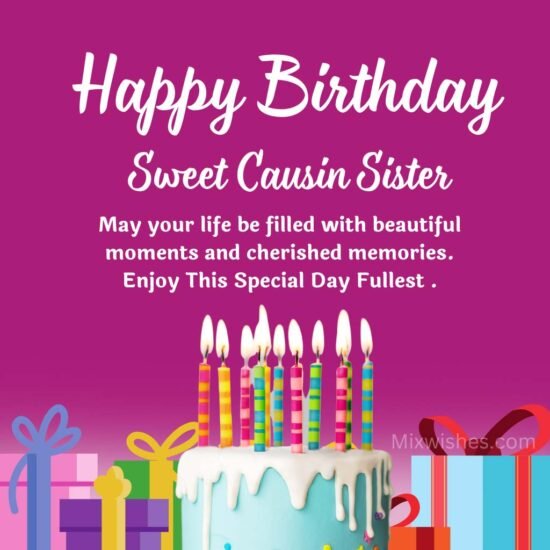 Happy Birthday Wishes For Cousin Sister