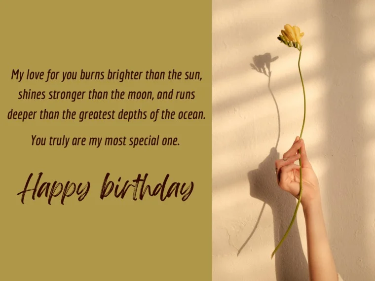 My Love Burns Bright For You Happy Birthday Image