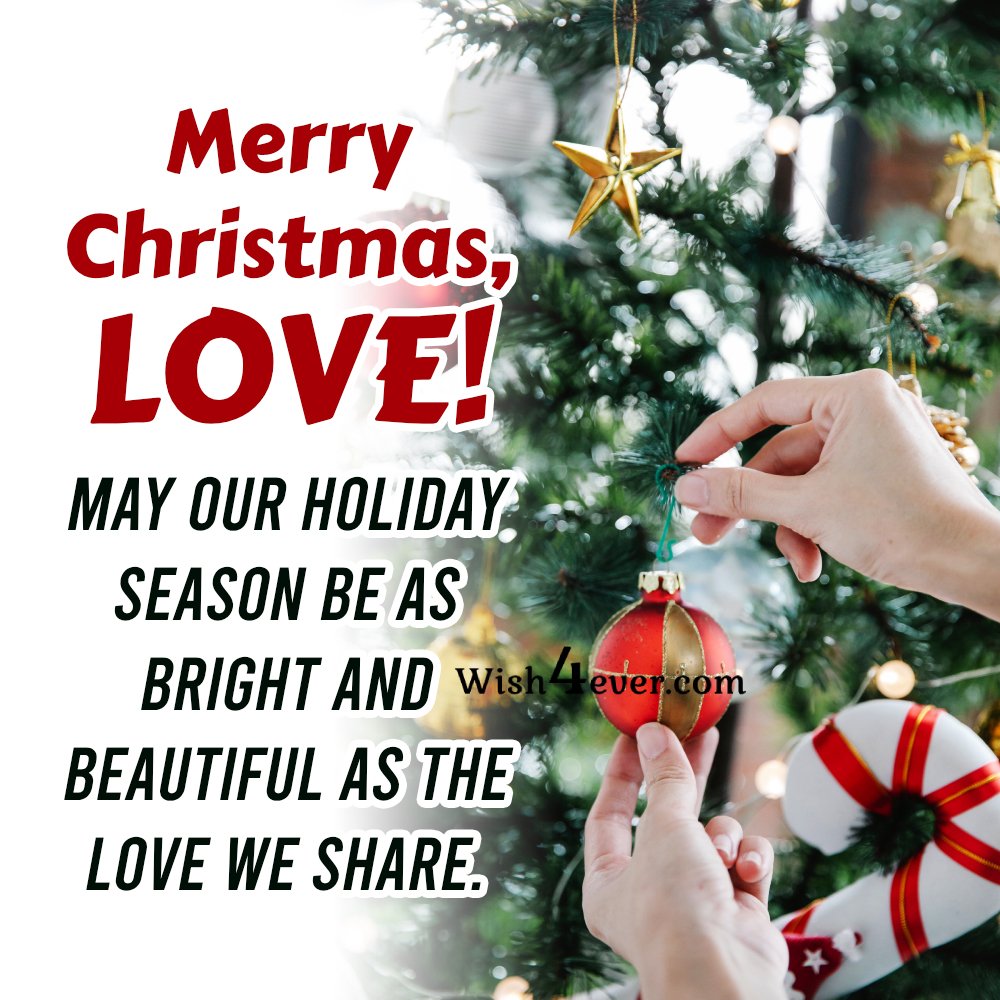 Romantic Christmas messages for him