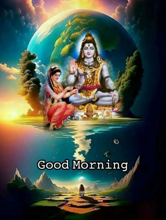 Good Morning Blessing Lord Shiva Image