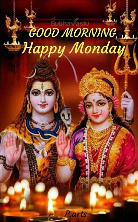 happy monday good morning images with lord shiva