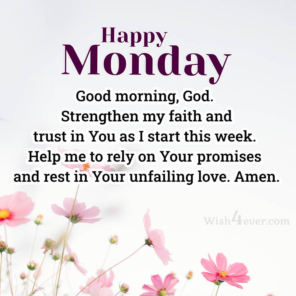 Good Morning Monday Prayer Images