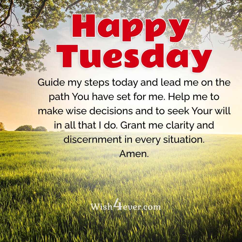 Good Morning Tuesday Prayer Images