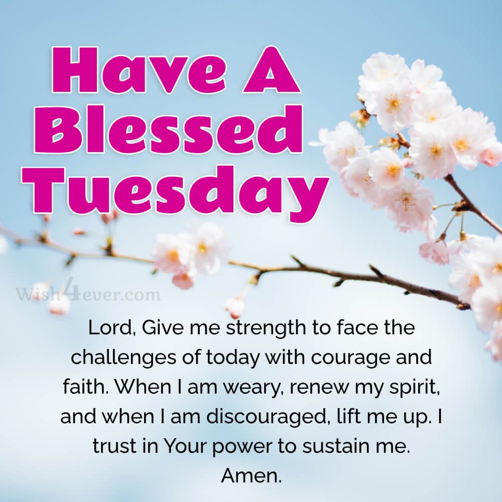 Good Morning Tuesday Prayer Images